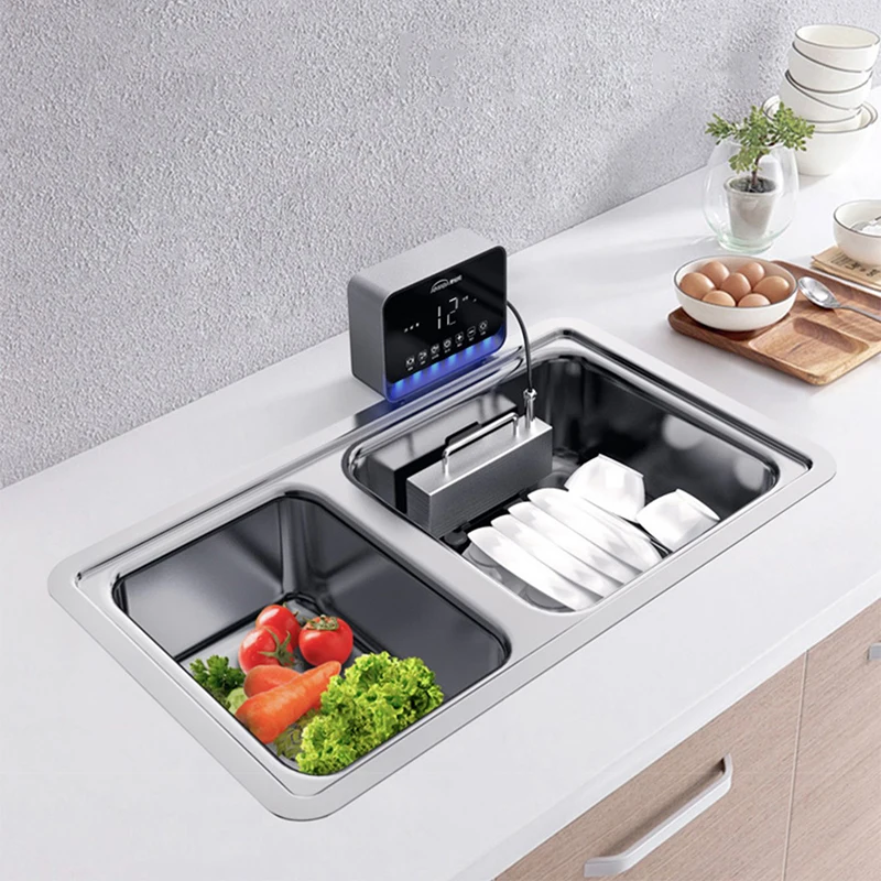 

Автоматическая Бытовая ультразвуковая посудомоечная машина 110 В/220 В, портативная небольшая отдельно устанавливаемая кухонная раковина, по...