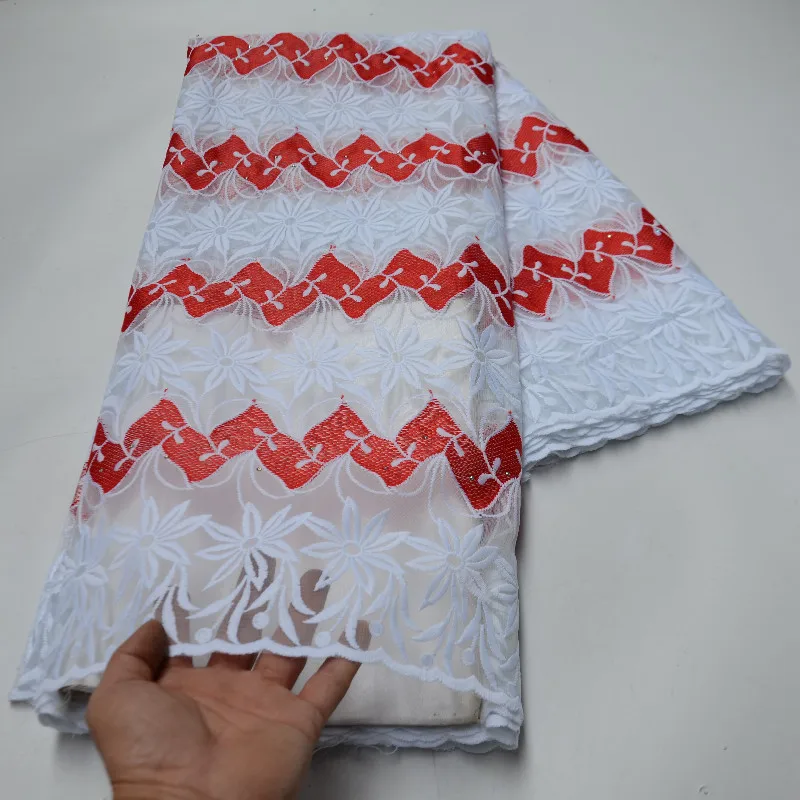 

French Mesh Tulle Lace Fabric with Sequins Embroidery African lace Fabric Nigerian Net Lace Fabric
