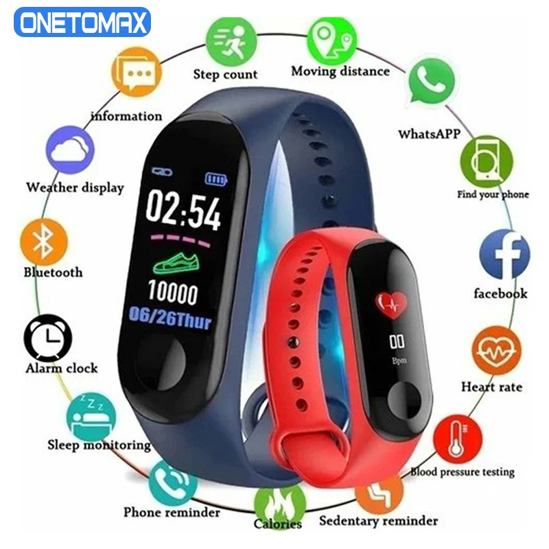 

Смарт-Браслет спортивный водонепроницаемый с пульсометром и тонометром