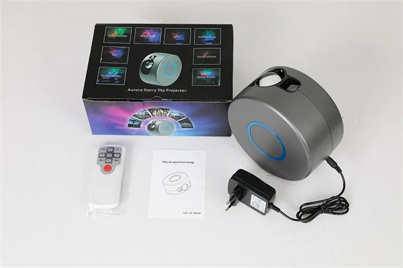 

US EU Projector Laser Starry Sky Projection Light Colorful 3D LED Nebula Light Scene Wireless Remote Control Home Theater Party