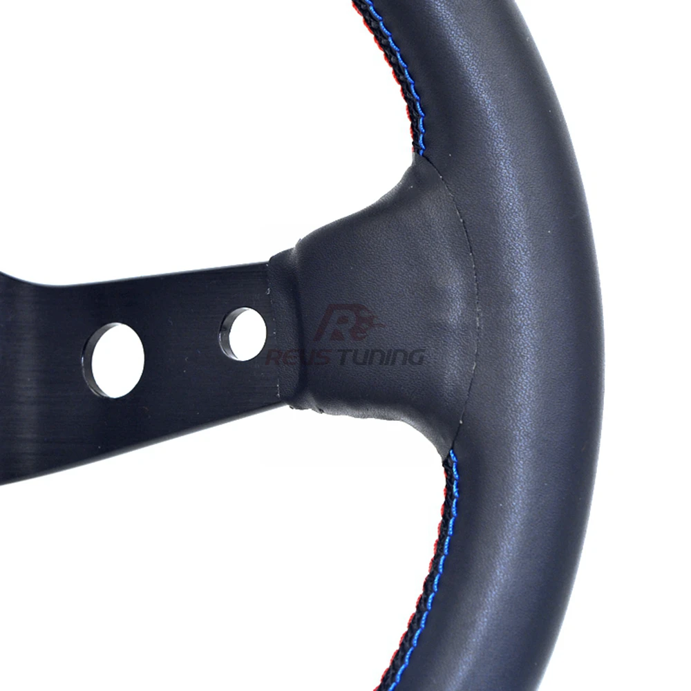 13 '馢 мм Вышивка Глубокий гоночный спортивный вертекс руль|Рулевые колеса и