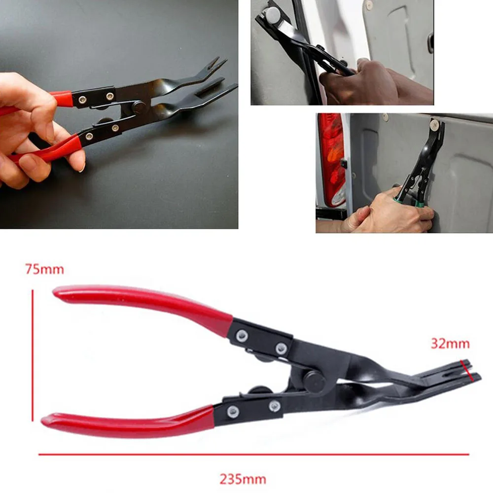 

1x New And High Quality Trim Clip Removal Pliers Car Van Door Panel Fascia Dash Upholstery Remover Tool Auto Repair Tools