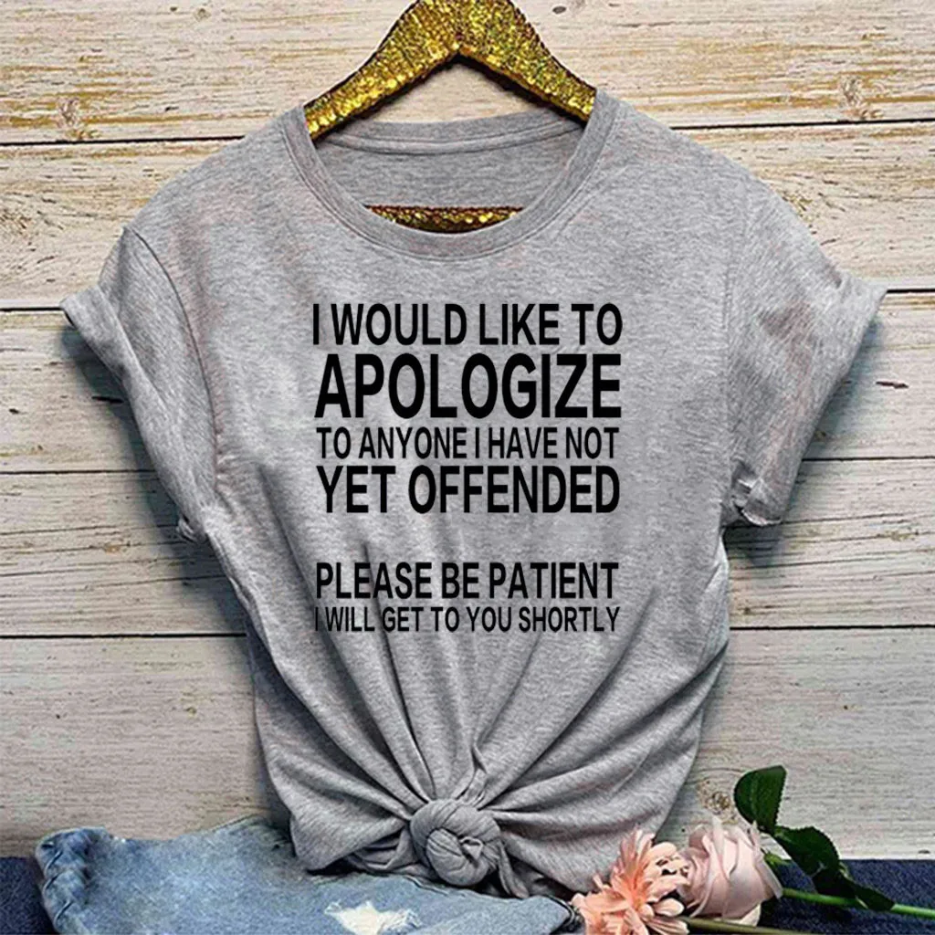 

Харадзюку женская футболка модная повседневная одежда с О-образным вырезом, с буквенным принтом для девочек, футболка с коротким рукавом S р...