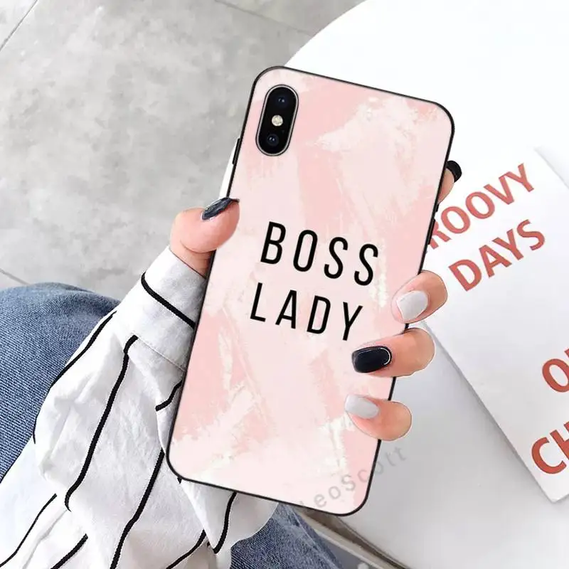 

Boss Girl Lady Pattern Phone Cases for iPhone 11 12 mini pro XS MAX 8 7 6 6S Plus X 5S SE 2020 XR