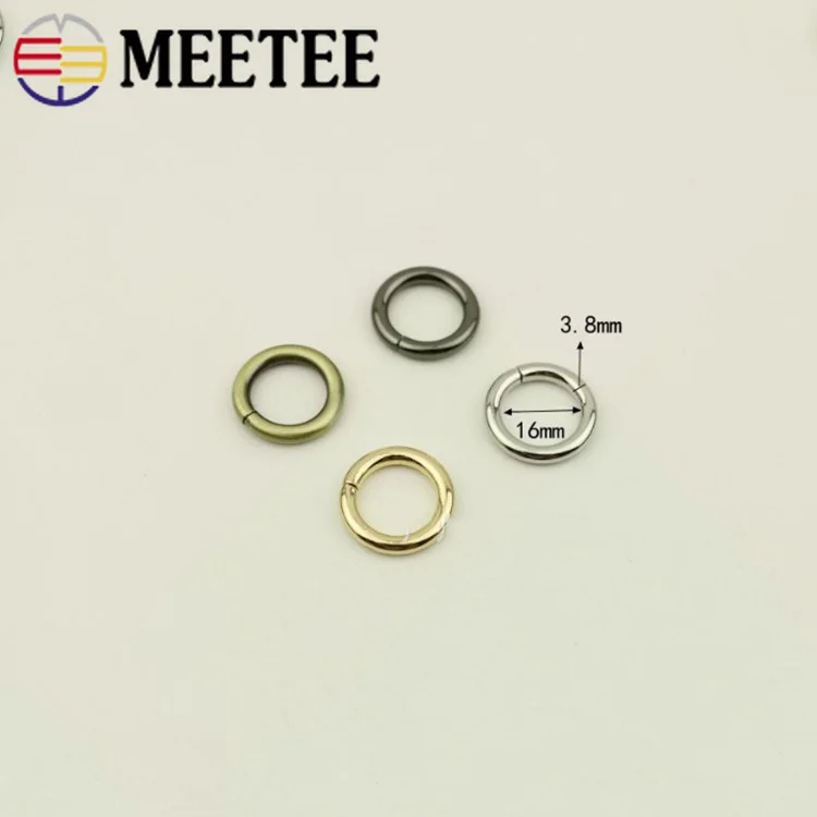 10/20 шт 16 мм металлические пряжки с круглым кольцом собачий воротник и сумка
