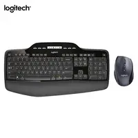 Logitech MK710 Keyboard Mouse Combs Set 2.4GHz Wireless Ergonomic Optical Mice LCD Control Panel for PC Gameing and Working