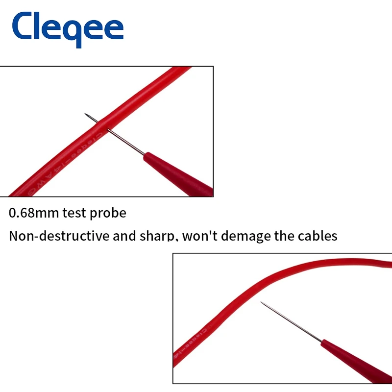 Мультиметр Cleqee P5007 щупы для измерения изоляции и пирсинга с 4 мм гнездом 30 в 10 шт. |