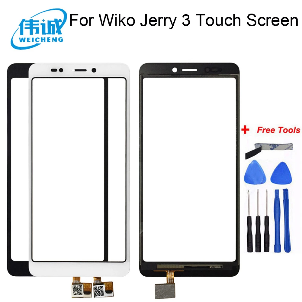 Сенсорный экран для телефона сенсорный Wiko Jerry 3 переднее стекло дигитайзер панель