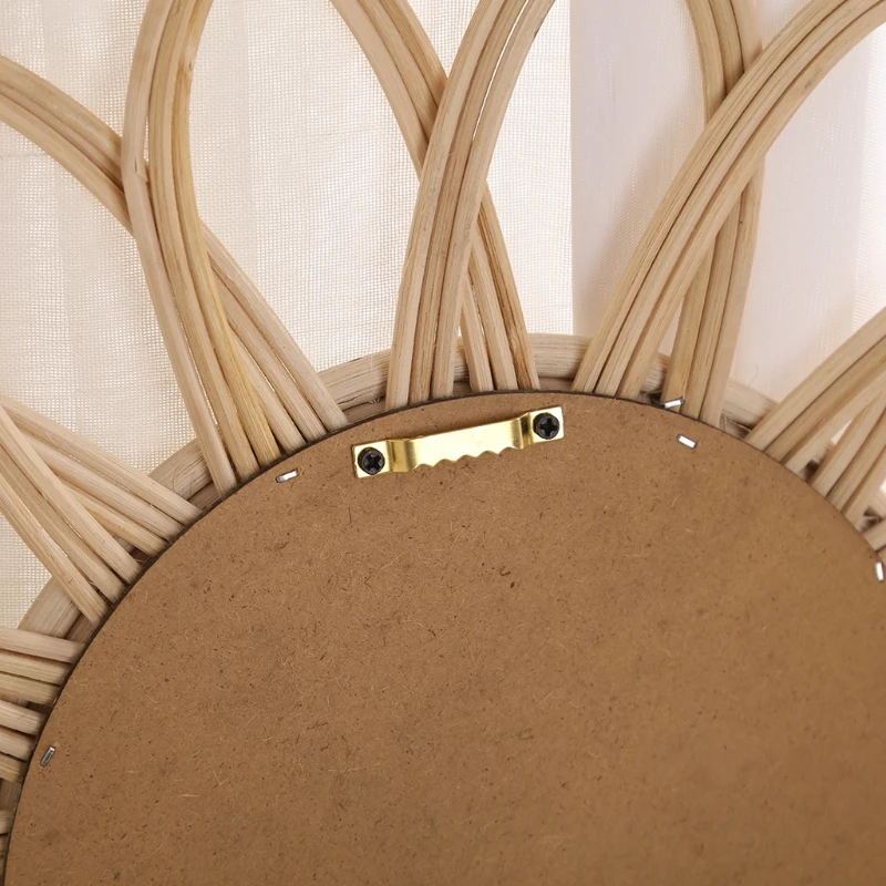 

Rattan Dressing Mirror Innovative Art Decoration Makeup Mirrors Living Room Bedroom Ornament Wall Hanging Mirror H051