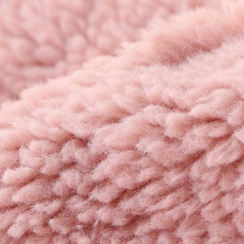 

Women Cartoon Strawberry Ears 3 In 1 Plush Hooded Scarf Hat Gloves Set Winter Warm Windproof Earflap Cap Pocket Mittens