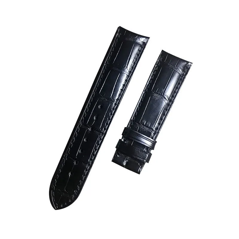 

New Custom Alligator Watchbands Handmade Double Crocodile Strap Men Women Watch Band 19MM 20MM 21MM 22MM Genuine Leather Belt 24