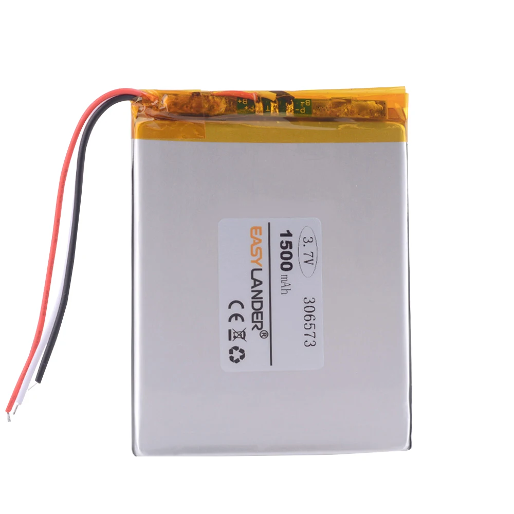 

3Wries 306573 3,7 V 1500mAh литий-полимерный аккумулятор для Vedio Game анимированная электронная книга Digma E629