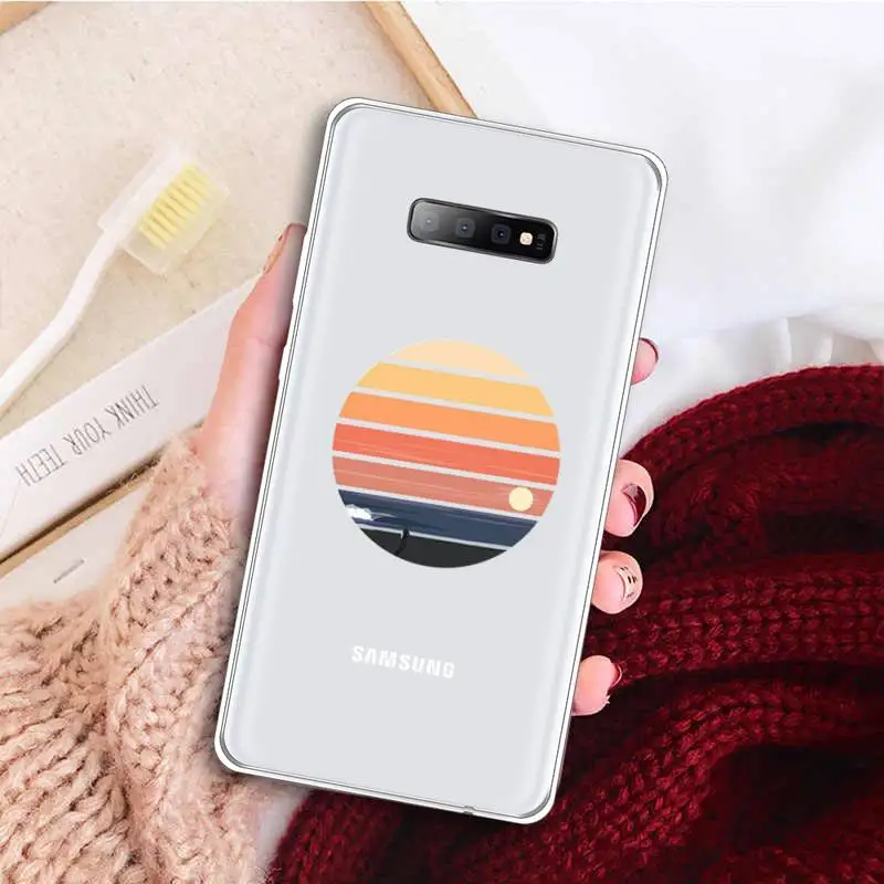

Hot Sea wave surf summer surfing ocean Phone Case Transparent for samsung A 21s 50 51 71 S 8 9 20 20fe note 10 20 ultra plus