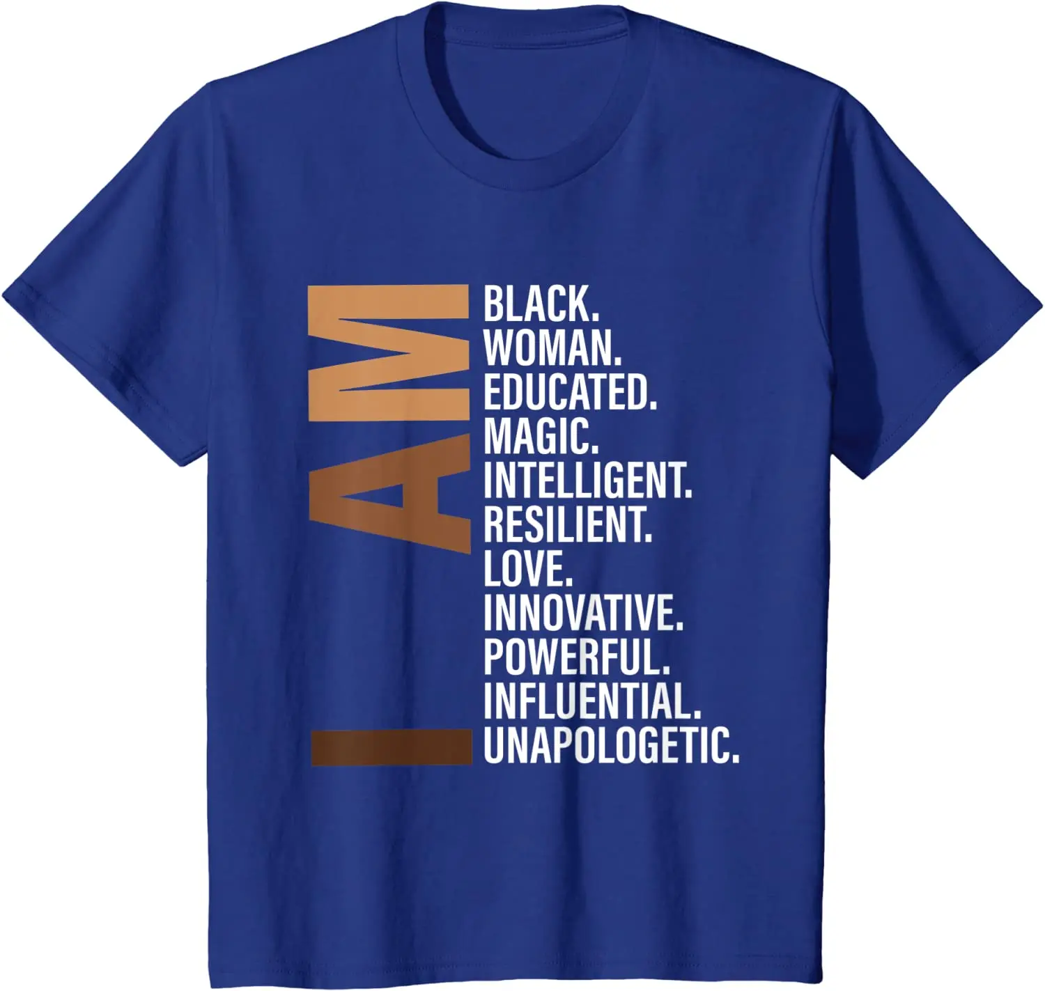 

2021 Summer Men's T-shirt I Am Black Woman Educated Printing Casual Simple Wild Cotton High Quality Oversized Loose Men