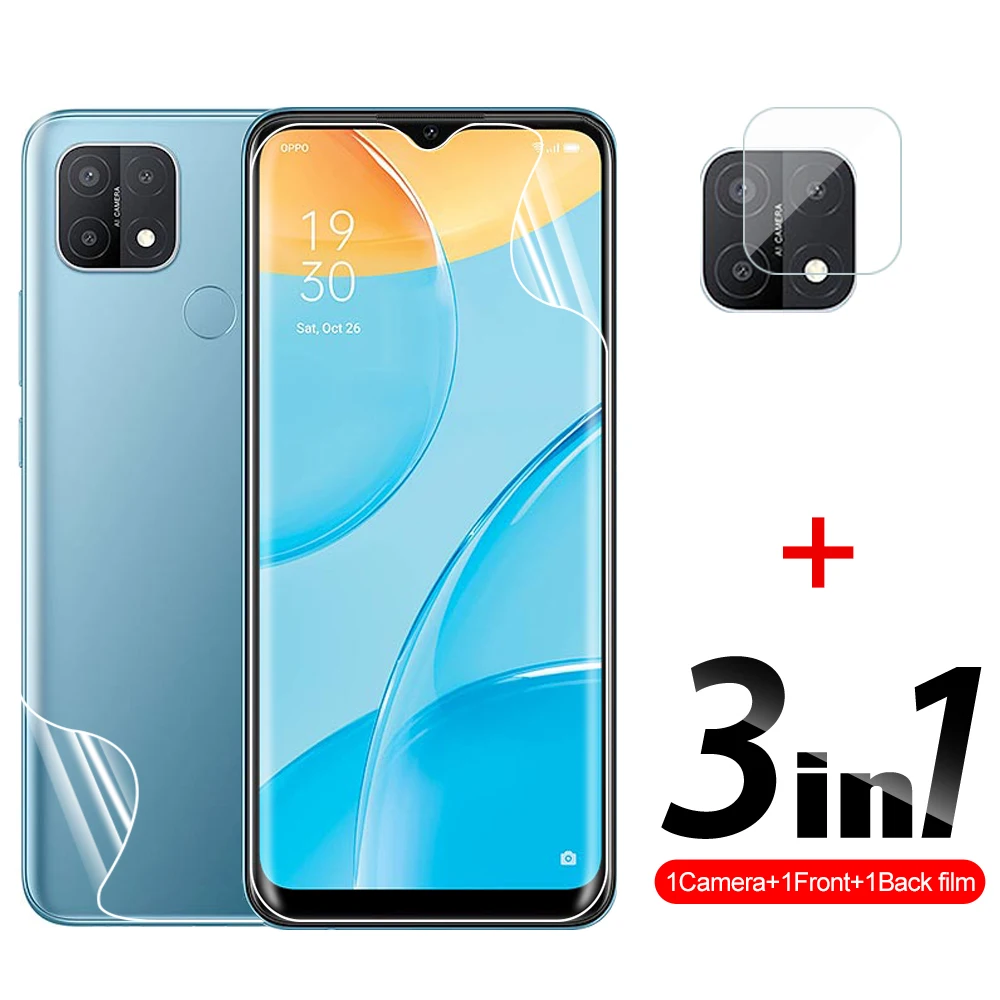 

Защитная пленка для объектива OPPO A15 A16 A15s OPO A 15 3 в 1, Гидрогелевая пленка для камеры 6,52 дюйма CPH2185