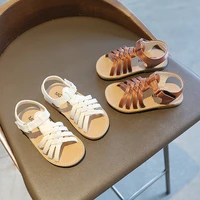 children sandals boys girls 2021 summer new kid students fashion casual shoes kids solid color soft soled breathable beach shoes