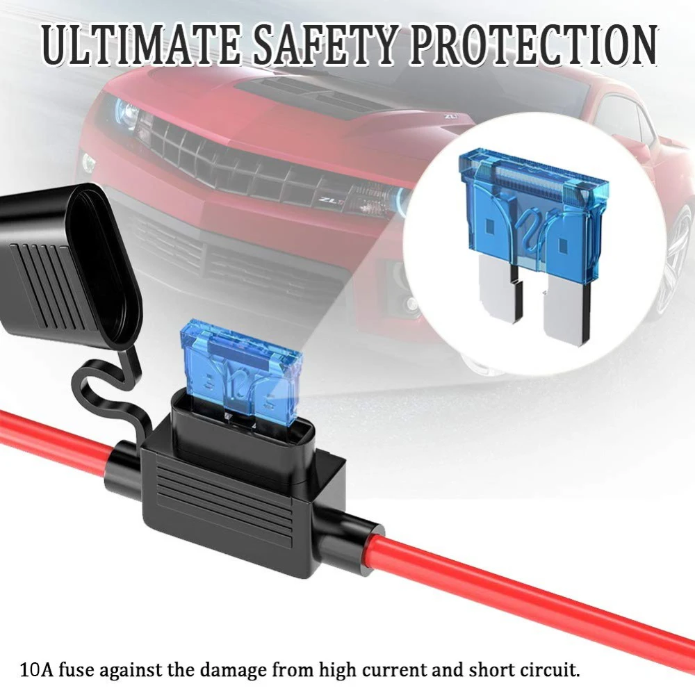 

4 Ft. 10 Ft. 12v Sae Quick Release Adapter To Alligator Clips/Dc Output Cable With Clip Connectors Extension Charging Cable