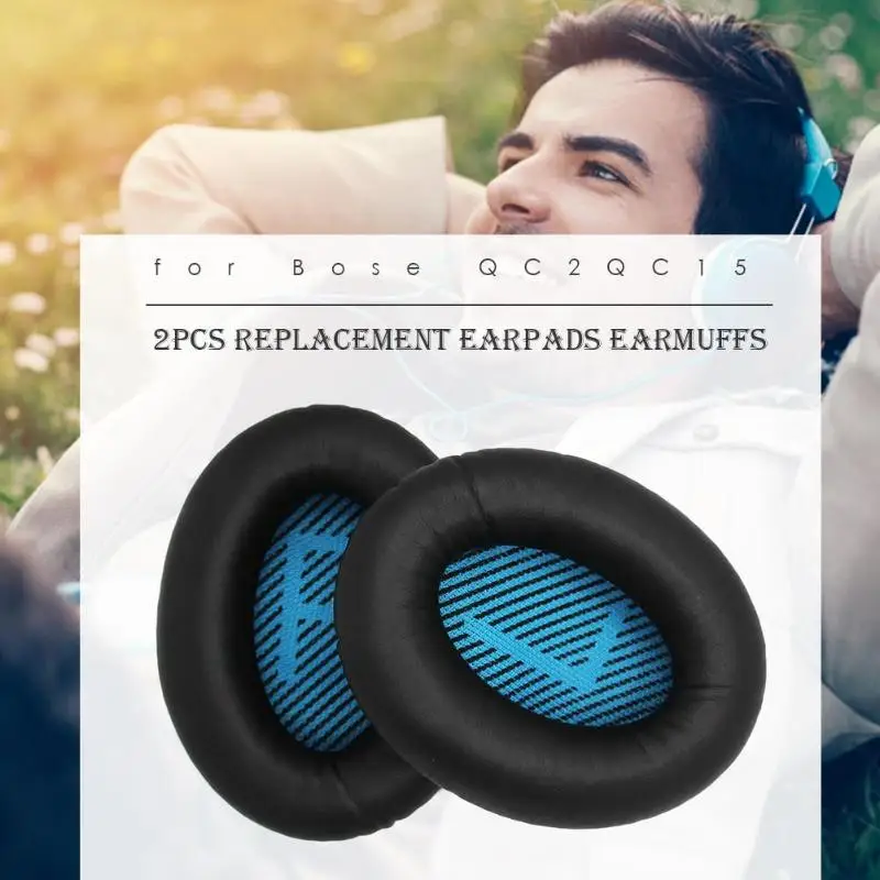 

2pcs Replacement Earpads Earmuffs for Bose QC2 QC15 AE2 AE2I QC25 Headsets