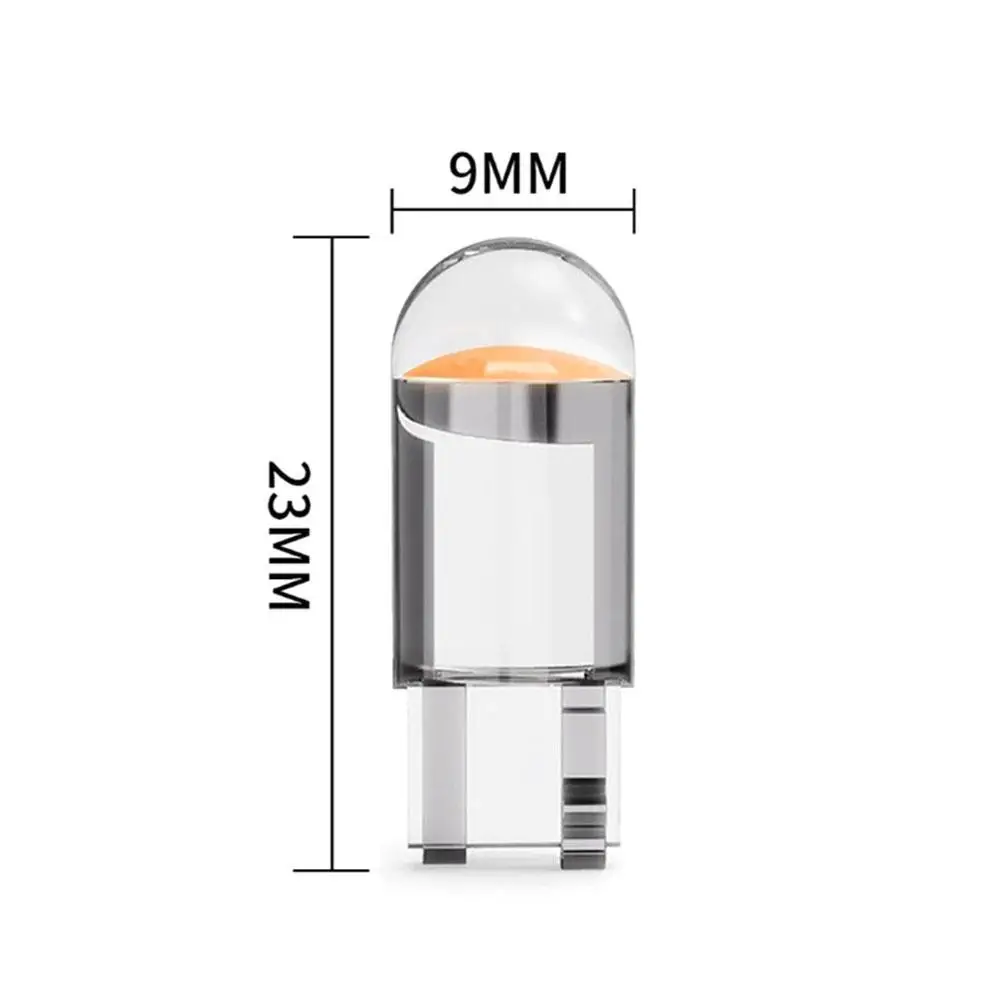 

Glass Fully Transparent Led Car Light T10 Width Light COB Car Bulb Modification Accessories Led License Plate Light