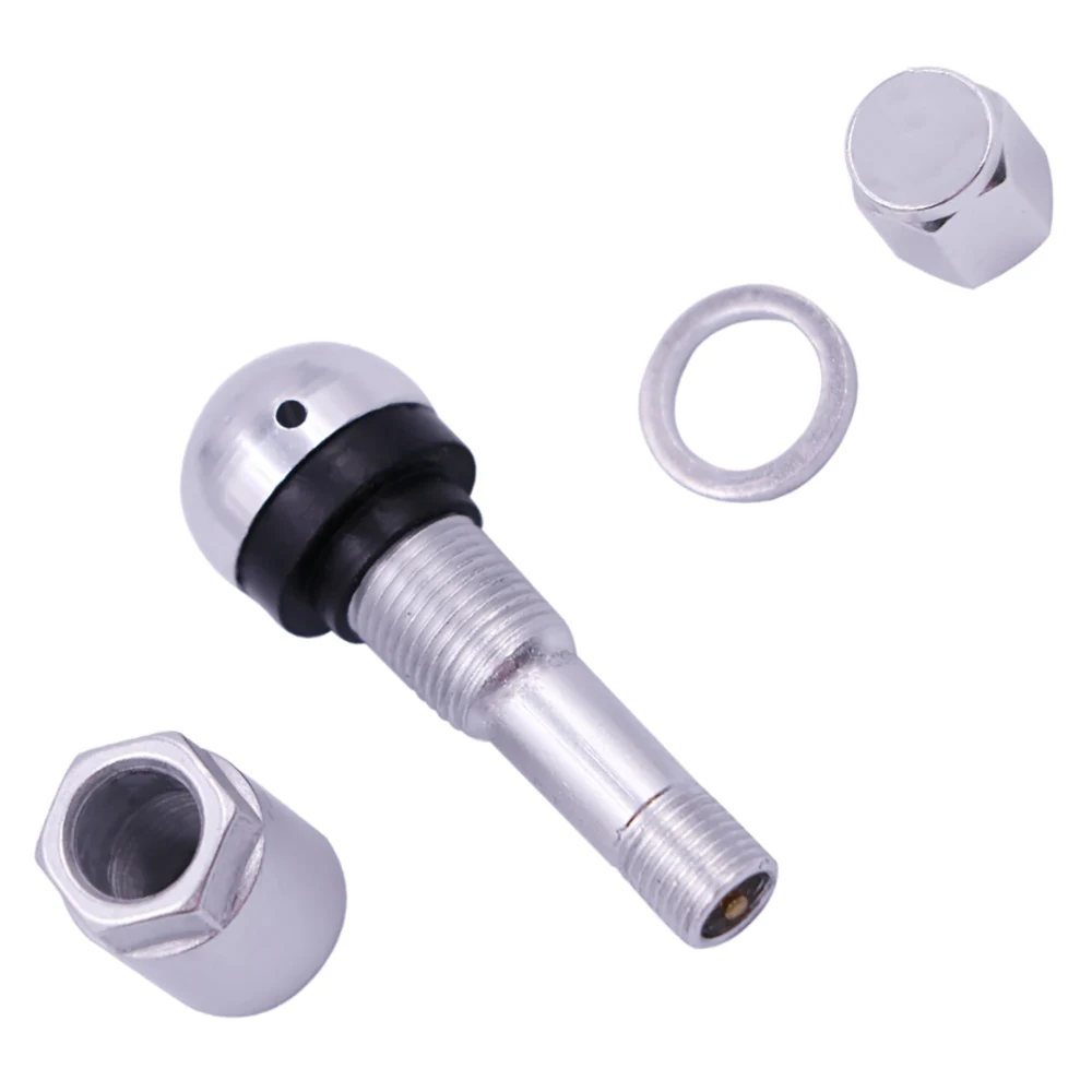 4 шт. универсальный клапан для бескамерных шин алюминиевый металлический колес