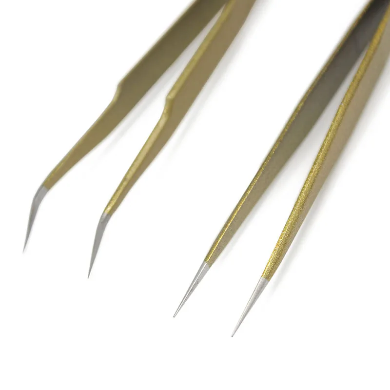 Профессиональный высокоточный изогнутый Прямой пинцет из нержавеющей стали