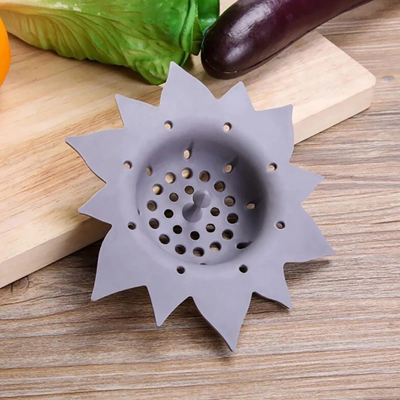 

Silicone Wheat Straw Kitchen Filter Strainer Bathroom Shower Drain Sink Drains Cover Sewer Hair Filter 4 Colors