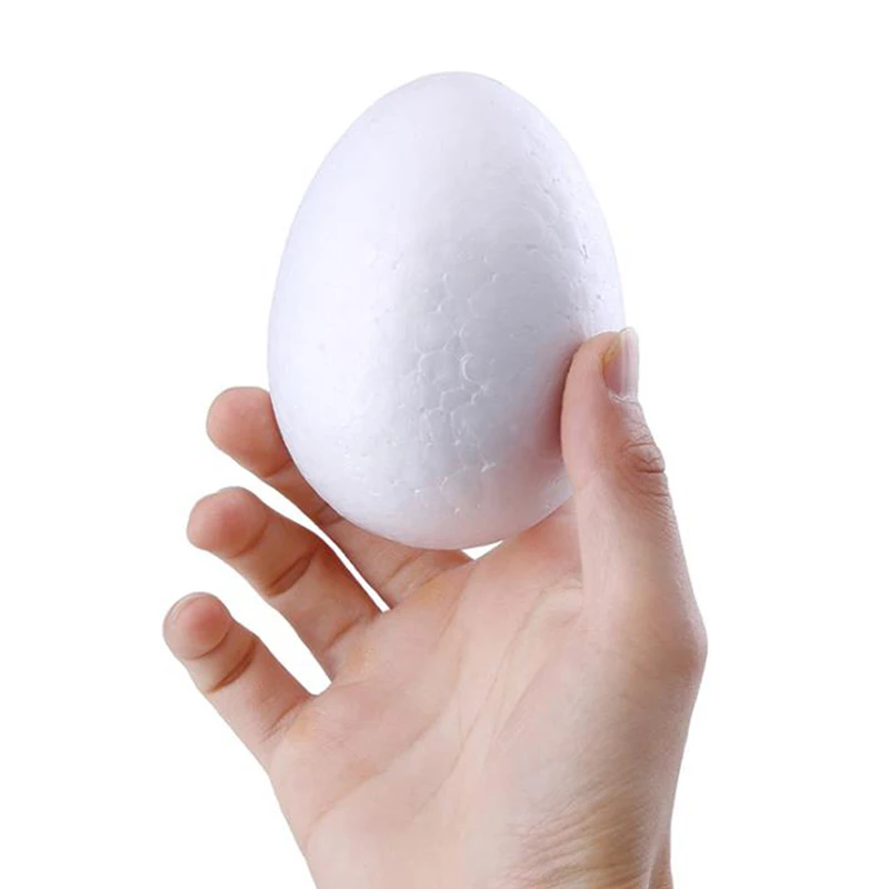 10PCS 8/9/10CM Modelling Polystyrene Styrofoam Foam Egg Ball For DIY Christmas Day Or Easter Decoration White Craft | Дом и сад