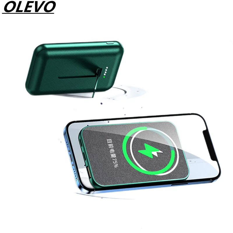 

Magnetic Power Bank 5000mAh External Battery PD20W Fast Charging For Apple iPhone 13 Xiaomi Huawei Samsung 15W Wireless Charger