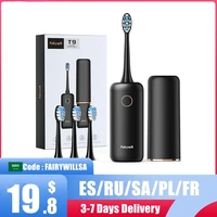 sonic electric toothbrush smart timer waterproof portable 4 replacement heads travel case usb rechargeable for travel