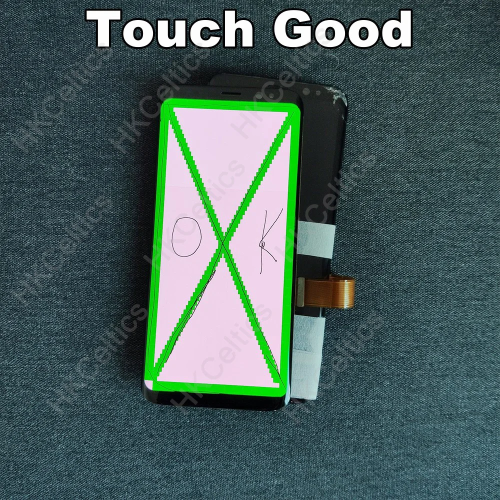 Amoled lcd с рамкой для samsung S8 G950 G950U G950F S8 Plus G955 G955F дисплей горящая тень+ кодирующий преобразователь сенсорного экрана в сборе