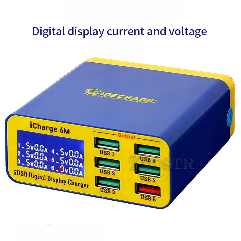 mechanic icharge 6m qc 3 0 usb smart charge support fastcharging with lcd display for iphone huawei xiaomi samsung oppo vivo free global shipping