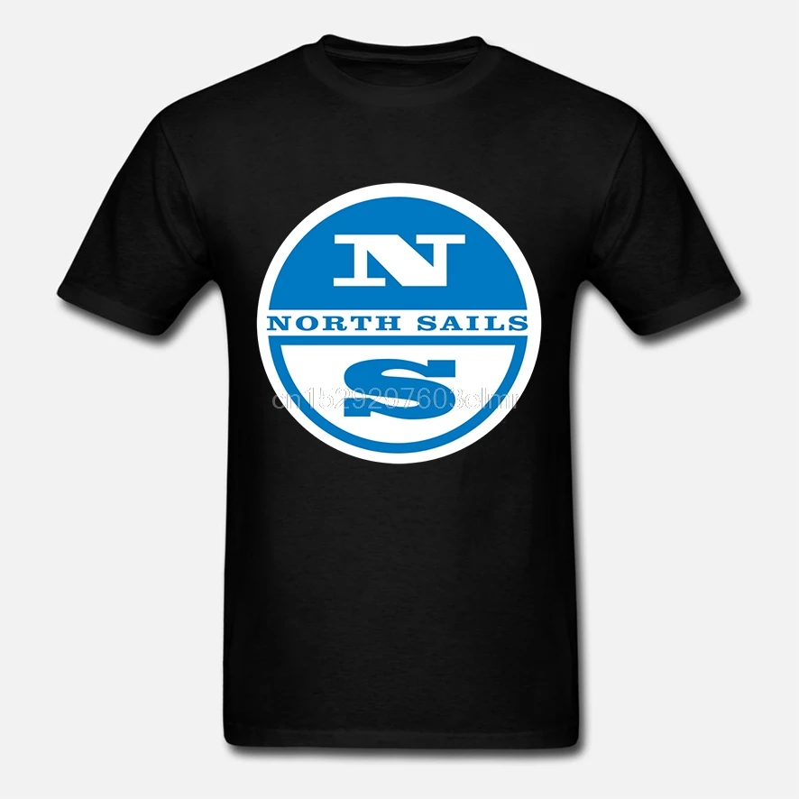 Забавная Мужская футболка белая черная с логотипом North Sails новая модная мужская