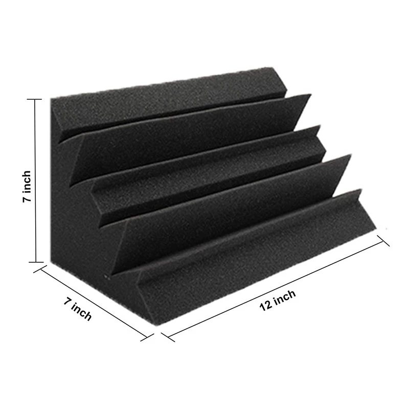 

12 Pcs Acoustic Foam Bass Trap Studio Foam,Sound Insulation Pad Panel,Noise Reduction Block,for Studio Home and Theater