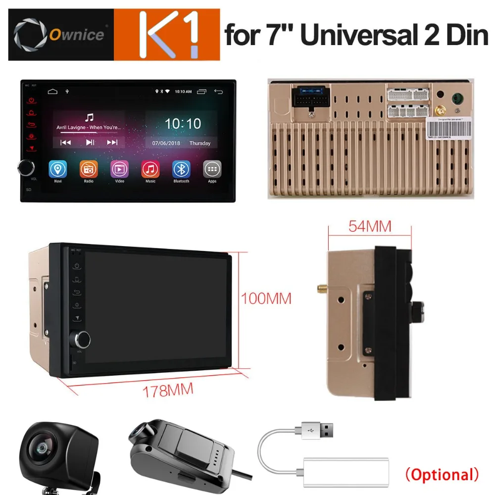 2 Din 7 &quotультра тонкий Android 8 1 Автомобильный DVD радио плеер авторадио GPS стерео для