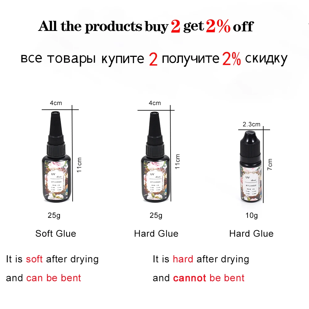 Прозрачная ультрафиолетовая Смола 10/25 г быстросохнущая Нетоксичная Солнечная