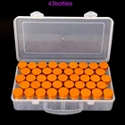 Набор для алмазной вышивки, 43 бутылки, контейнер, инструменты Стразы