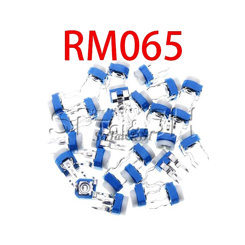 Подстроечный резистор RM065 RM-065 100 200 500 Ом 1 к 2 5 10 20 50 м ом триммер потенциометр
