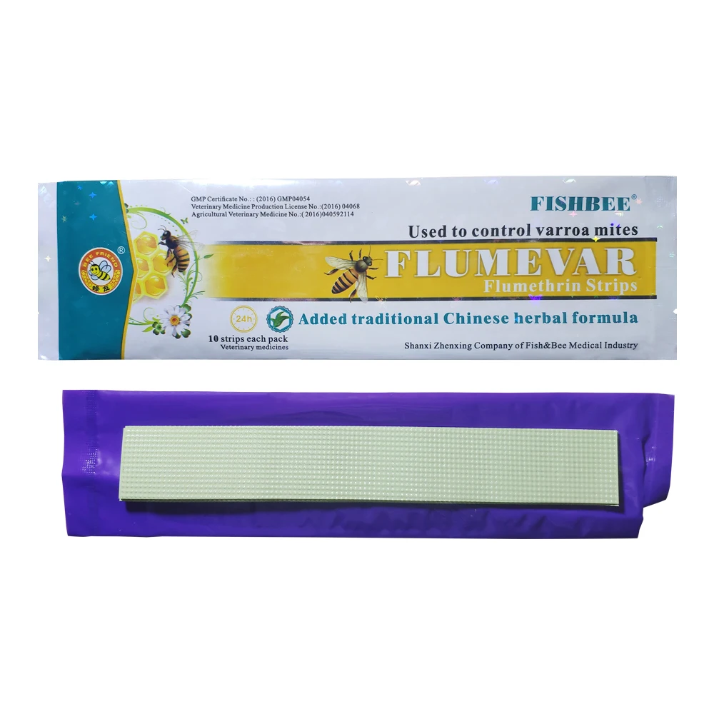 FLUMEVAR flumethrin полоска 10 полосок varroa клеща убийца рыбы с китайской травяной медицины