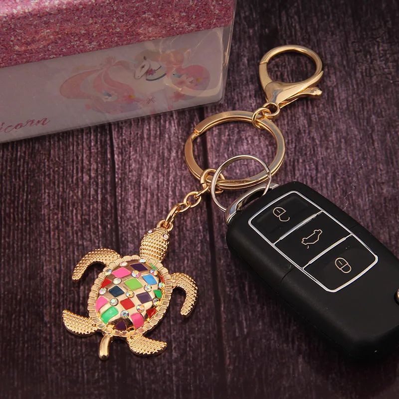 

New Cross-Border Accessories Turtle Keychain Custom Creative Gift Key Chains Accessories Jewelry Keyring Wholesale