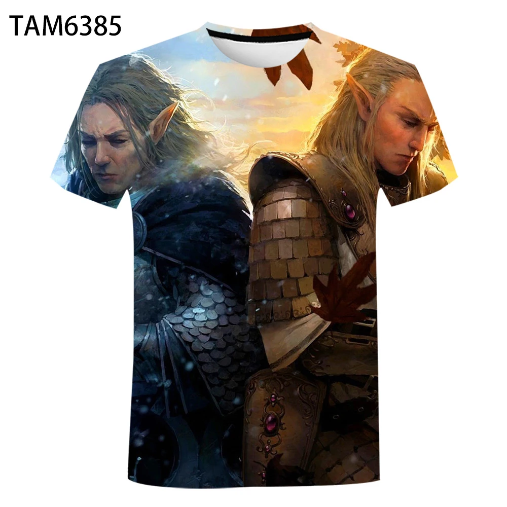 

New Hot T-shirt Summer Children's Street Fashion Leisure Cool Cutey Top Boy's /girl's 3D Anime Good Vs Evil Short Sleeve Men