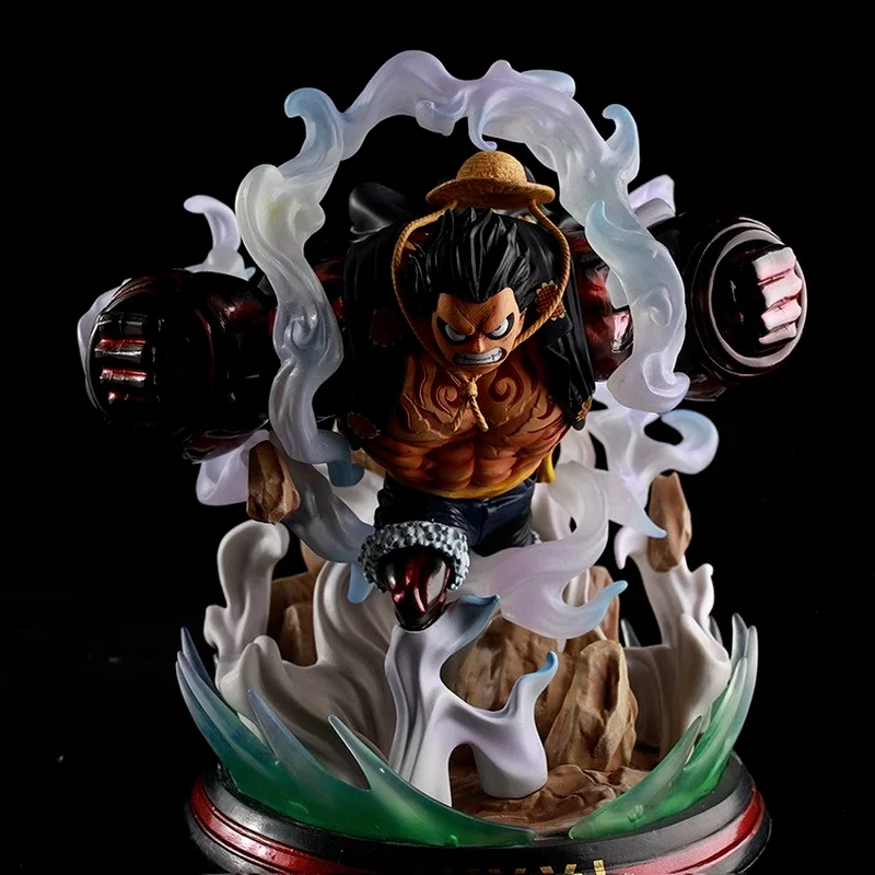 

One Piece Iron Fist Luffy Double Fist Luffy Fight Statue Scene Modeling Figure Figure Action Figures Anime Toys for Children Toy