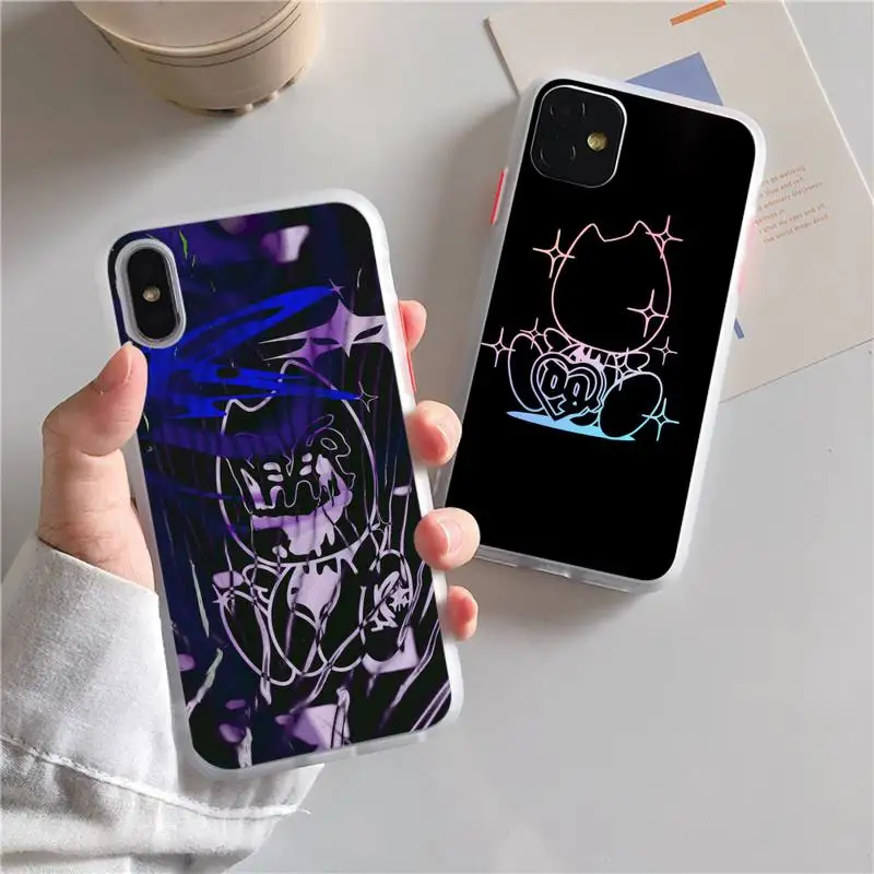 

Drain Gang Phone Case For iphone 13 12 11 xr xs x 7 8 pro max Plain Soft TPU Silicone Clear Case Cover