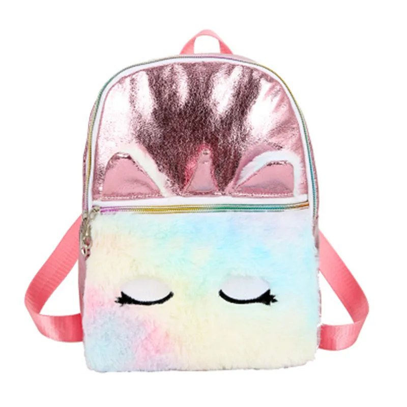 Мультяшный Детский плюшевый рюкзак игрушка мини школьные сумки для девочек 2020