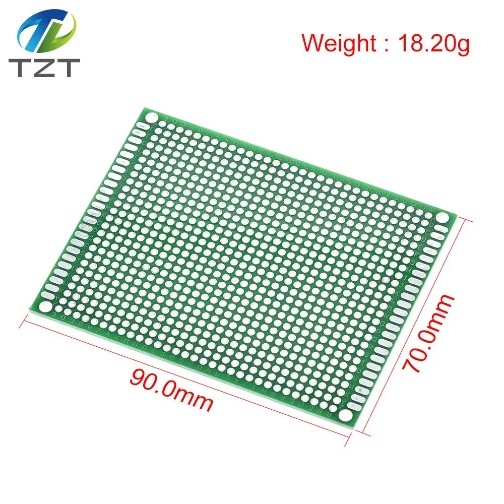 1 шт. TZT 7x9 7*9 см двухсторонний прототип печатной платы Луженая универсальная плата