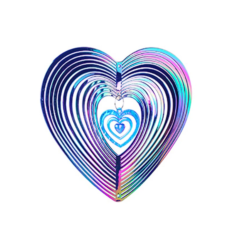Геометрическое Искусство сердце ветер Спиннер двор искусство бьющееся для