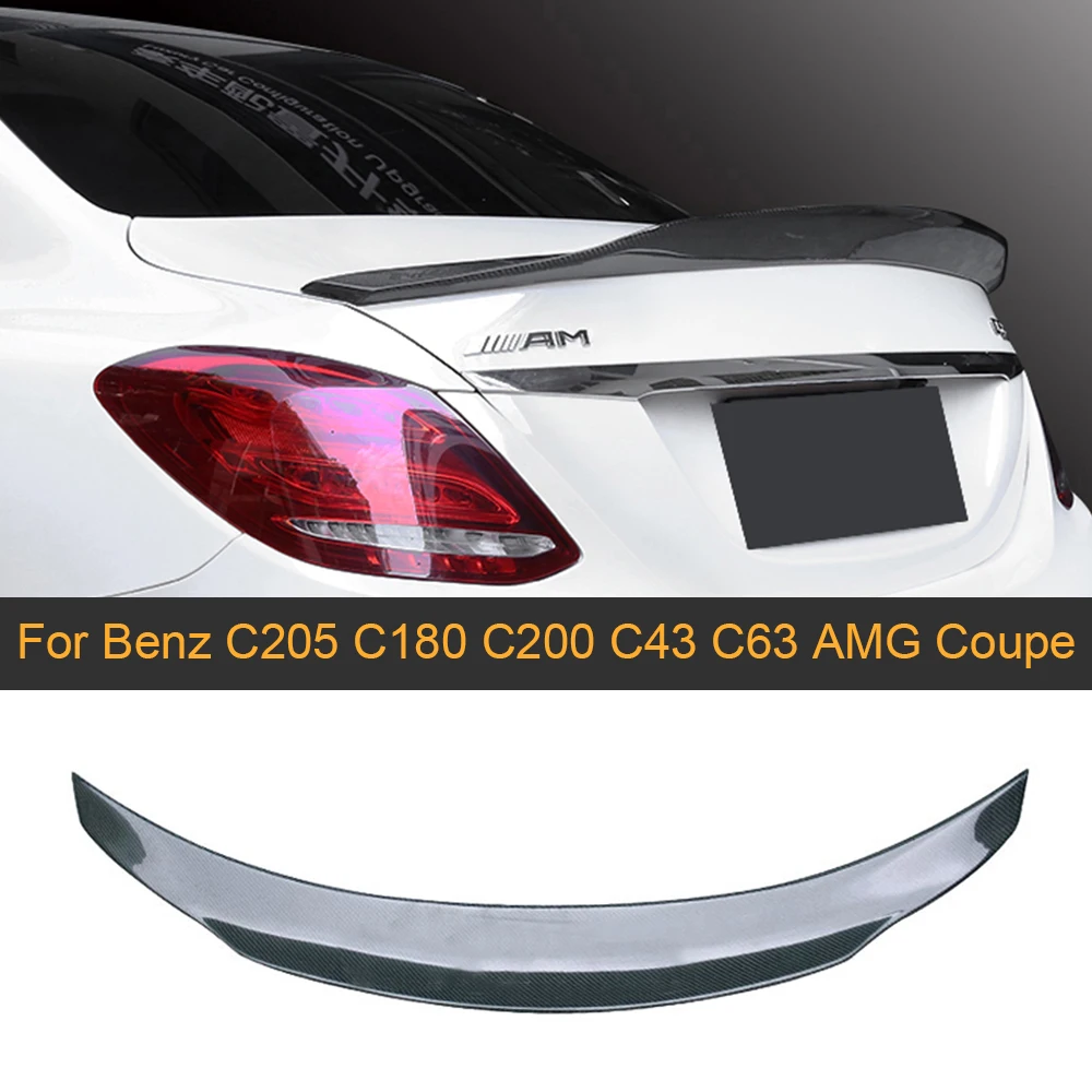 Карбоновый спойлер заднего багажника, крыла для Mercedes-Benz W205 C205 C180 C200 C43 C63 AMG купе- задний спойлер загрузки губ