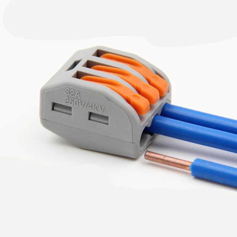 10 шт.! Соединители и клеммы для проводов с 3 отверстиями сплав + огнезащитный