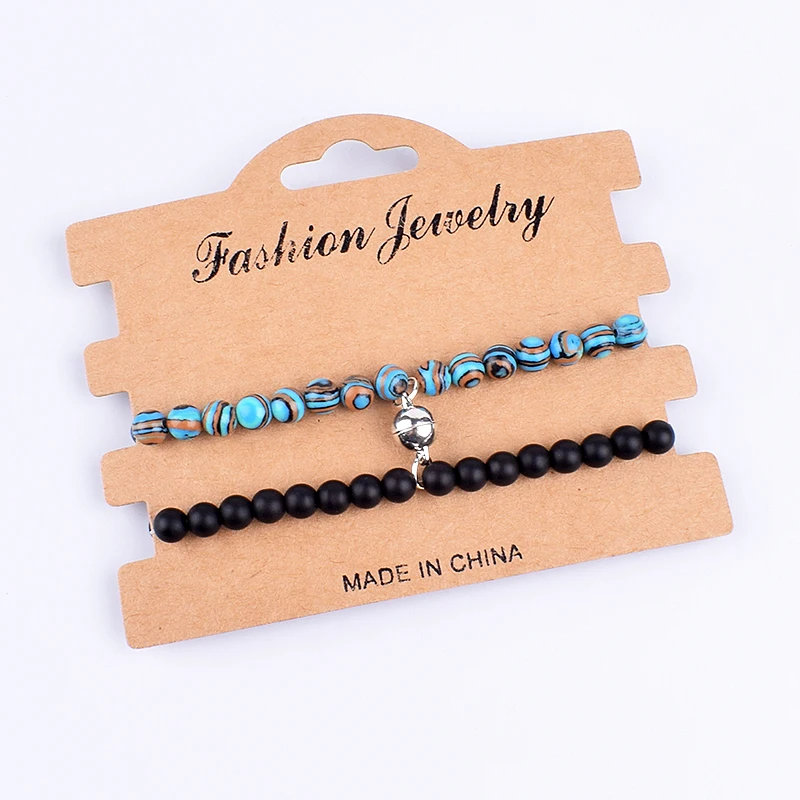 2 шт./набор браслет из нержавеющей стали