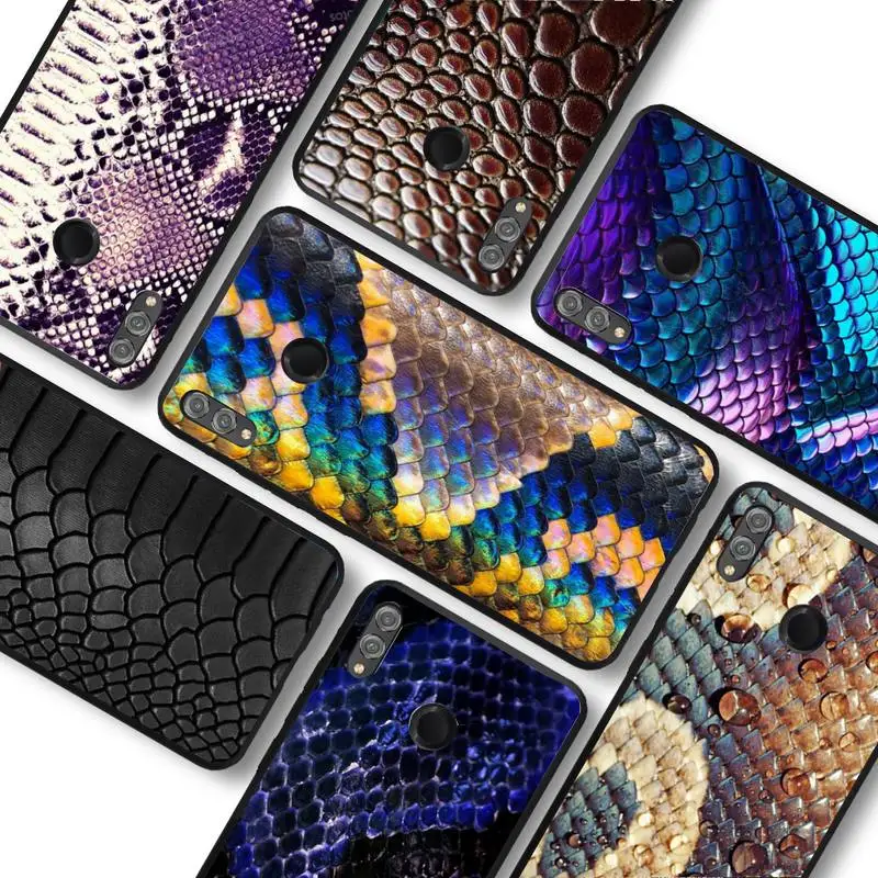 

Snake Skin print animal Phone Case For Huawei honor 10 Lite 10i 20 8x Funda for view 9 lite V30 9x pro Back Coque