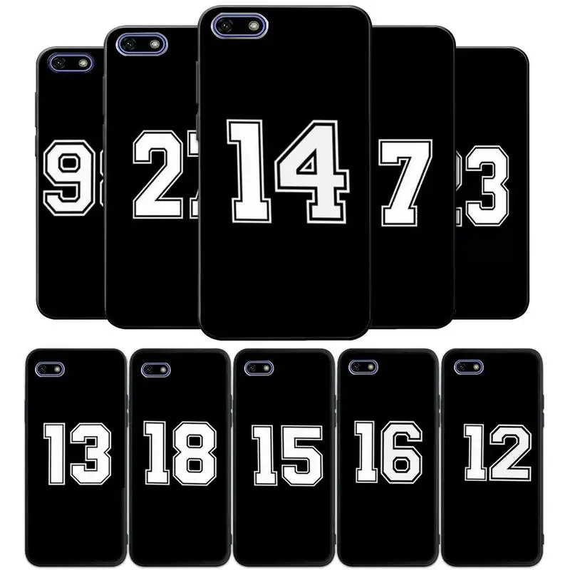 

Custom Football Lucky number Phone Case for Galaxy J2pro J4 J5 J6 J7 plus J5 prime J72016 2018 M10 M20 M30 funda Cover